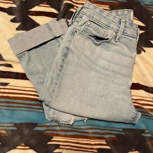 Distressed Mid-Rise Jeans